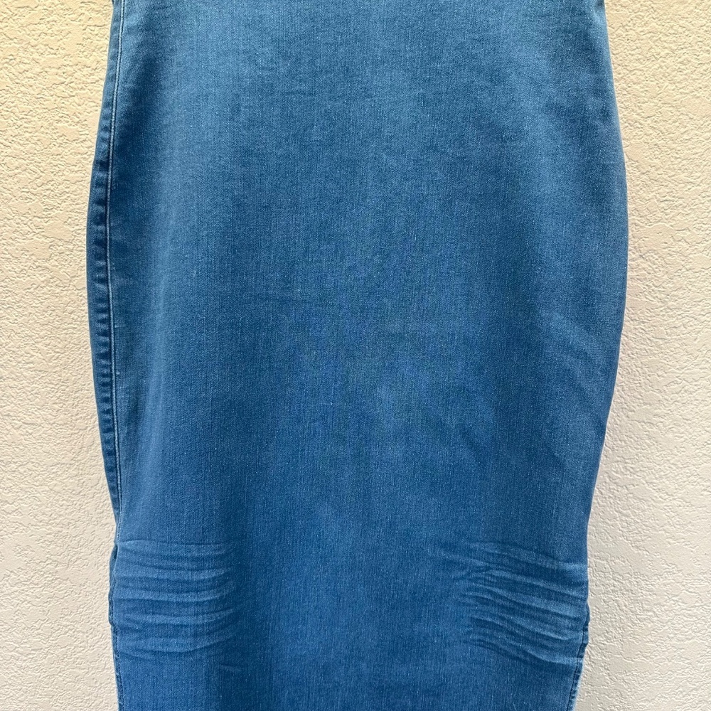 Frank & Eileen Donegal Denim Skirt Size 6 Pull on Slits Western Cowgirl USA Made - Picture 7 of 16